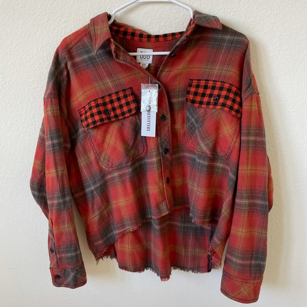 Urban Outfitters Cropped Flannel